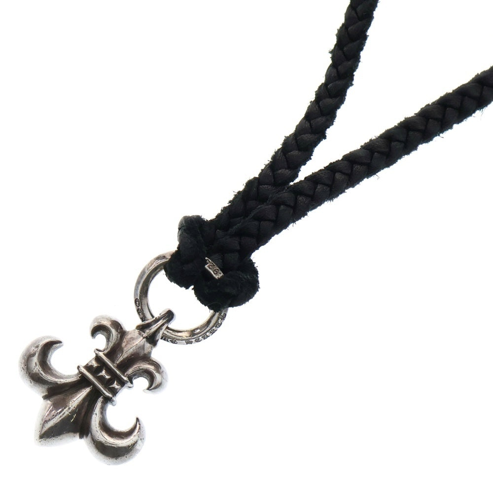 CHROME HEARTS(クロムハーツ) BS FLUER BSフレアペンダント シルバー ネックレストップ レザーブレイド シルバー