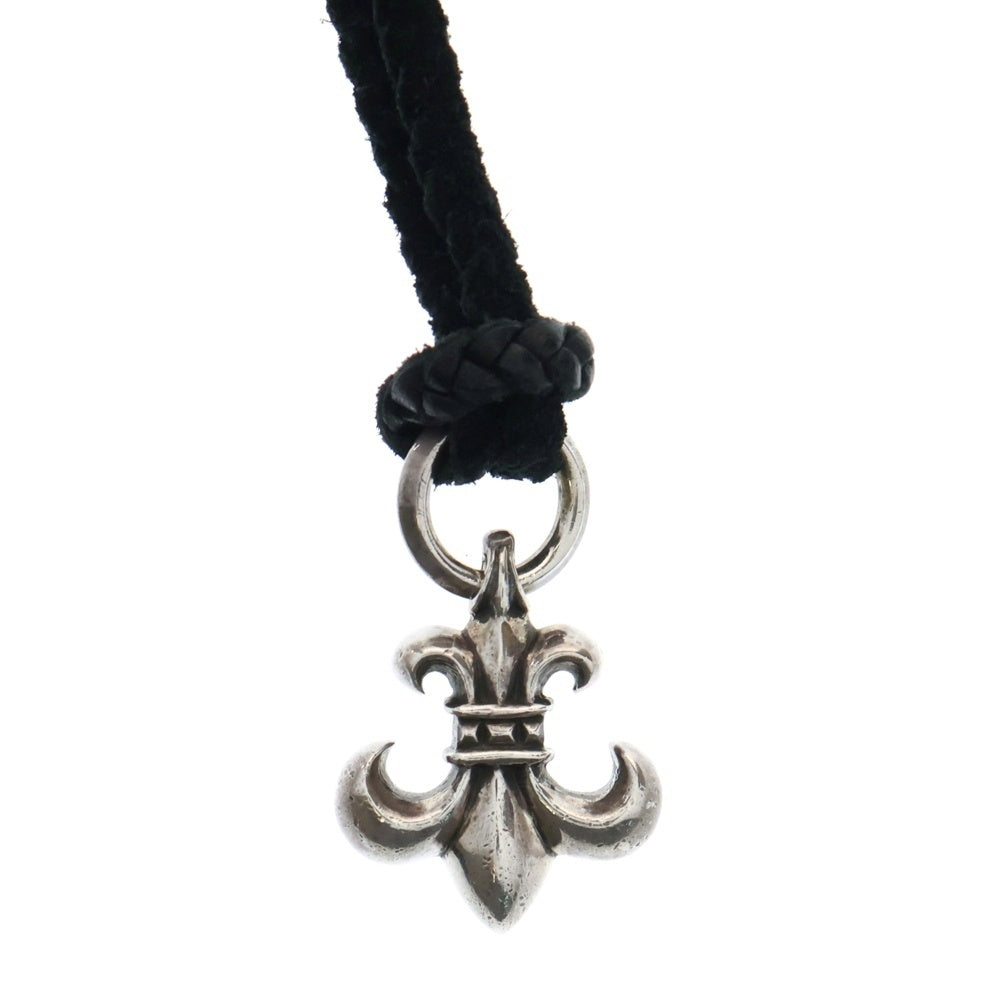 CHROME HEARTS(クロムハーツ) BS FLUER BSフレアペンダント シルバー ネックレストップ レザーブレイド シルバー