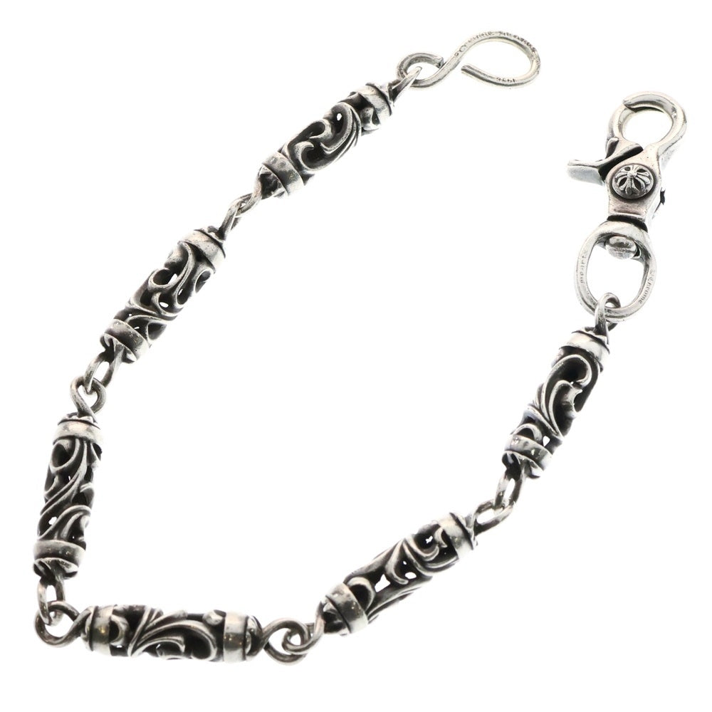 CHROME HEARTS(クロムハーツ) ROLLER SHORT-S 1クリップ6LINKショートローラー オールド ウォレットチェーン シルバー