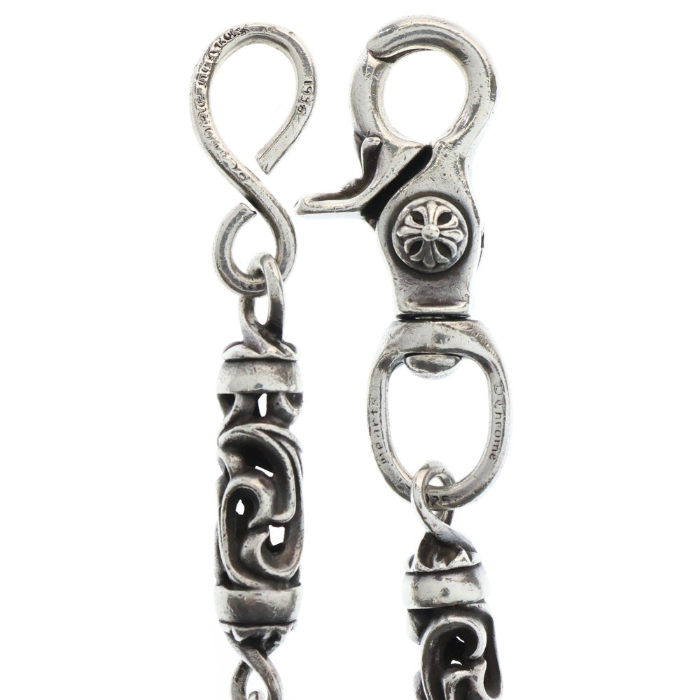 CHROME HEARTS(クロムハーツ) ROLLER SHORT-S 1クリップ6LINKショートローラー オールド ウォレットチェーン シルバー