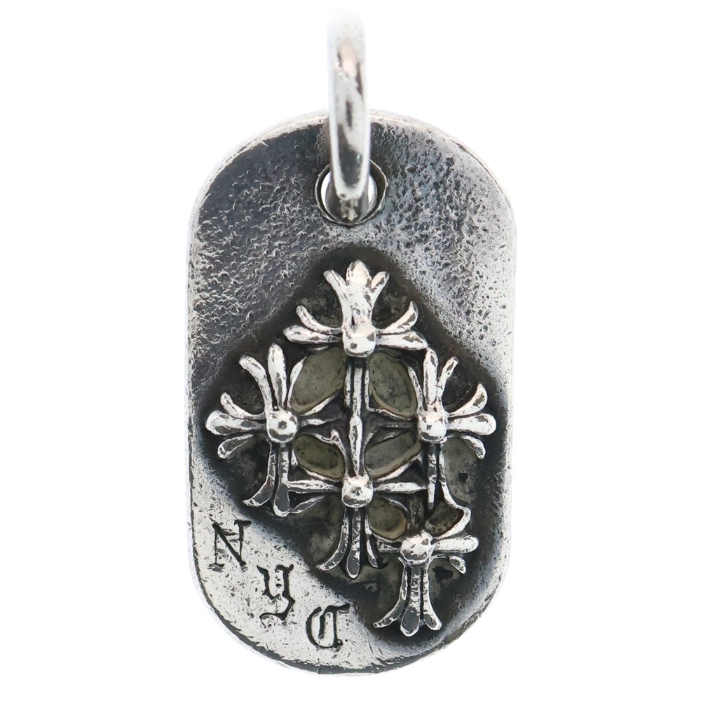 CHROME HEARTS(クロムハーツ) RAISED DOGTAG レイズドドッグタグ NYC限定チャーム ネックレストップ シルバー