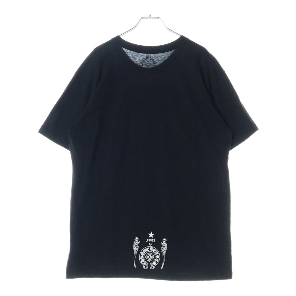 CHROME HEARTS(クロムハーツ) FOTI フォティ スカル プリント クルーネック半袖Tシャツカットソーブラック