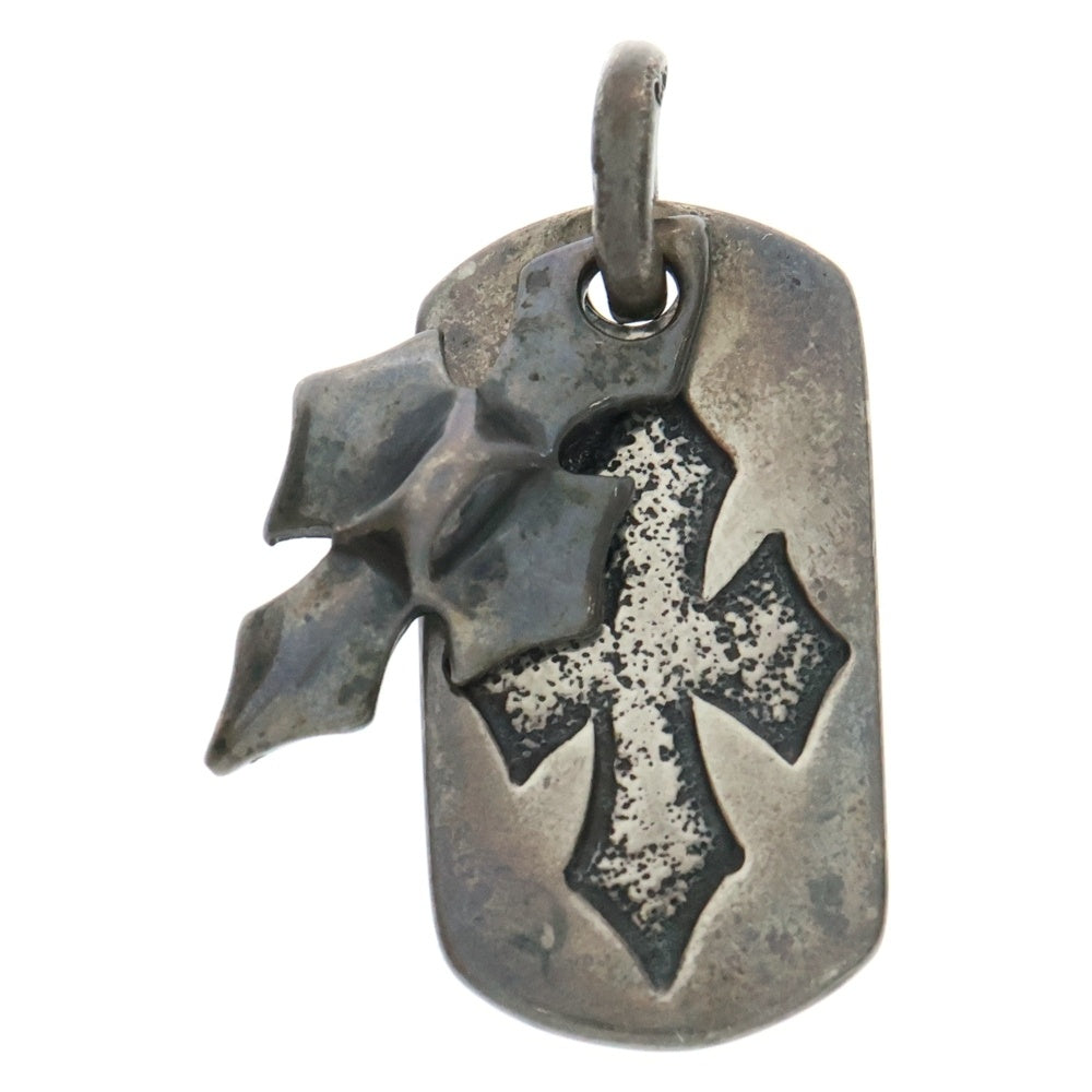 Bill Wall Leather/BWL(ビルウォールレザー) 2C クロス ドッグタグ ペンダントトップ シルバー