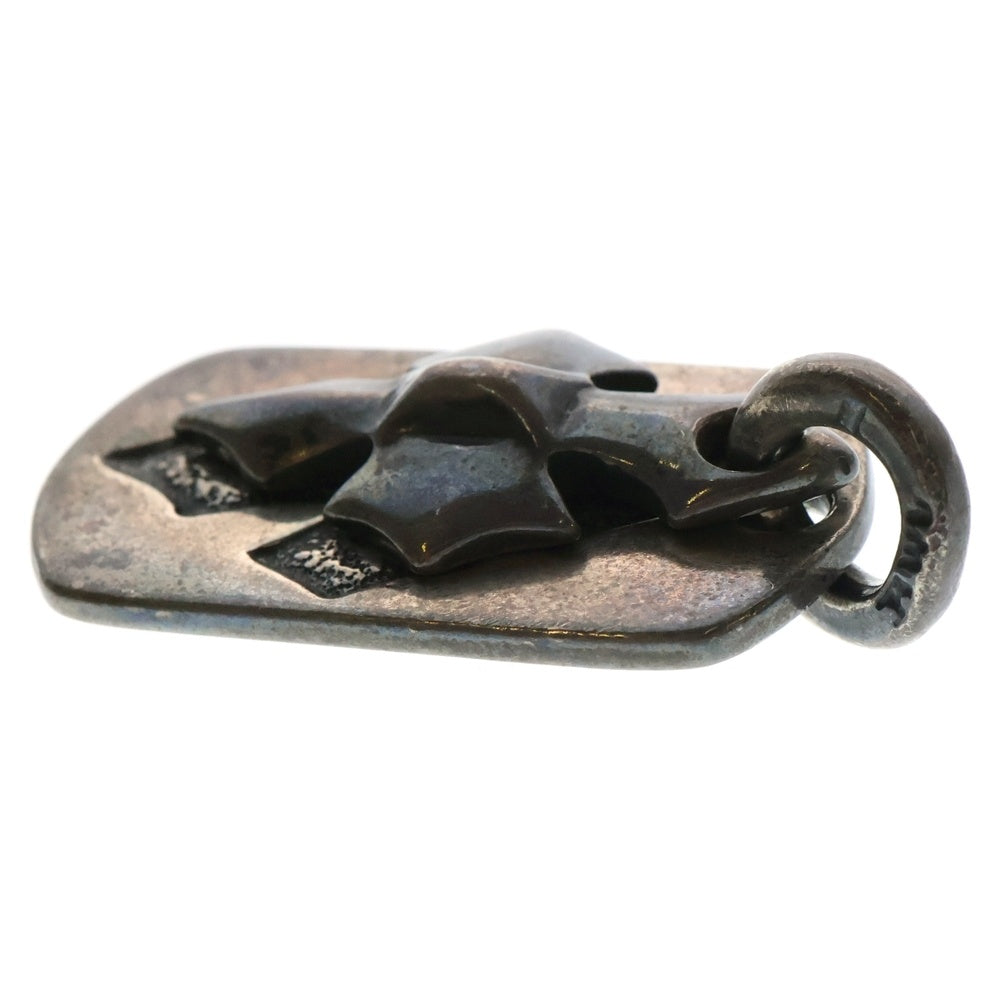 Bill Wall Leather/BWL(ビルウォールレザー) 2C クロス ドッグタグ ペンダントトップ シルバー