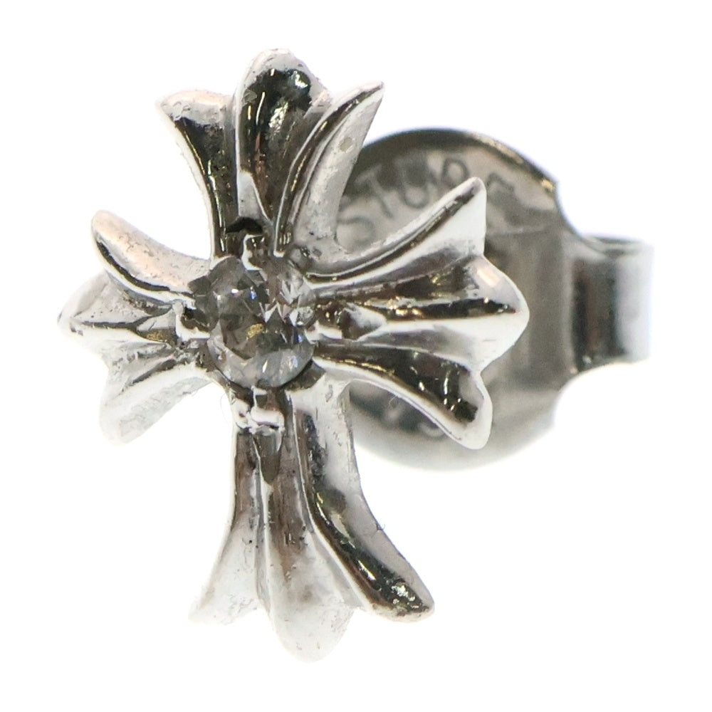 CHROME HEARTS(クロムハーツ) 18KWG CH CRS DIA CHクロス スタッドピアス 1ダイヤ ホワイトゴールド BCA004