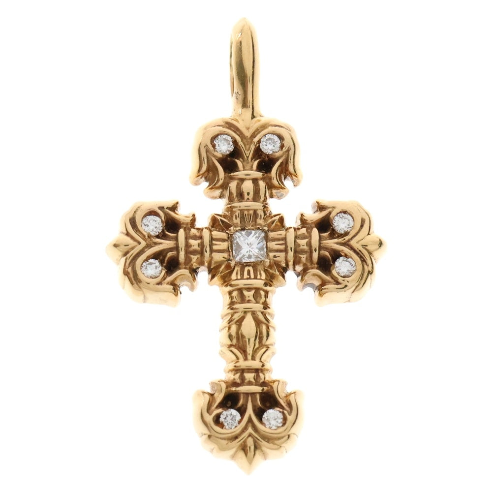 CHROME HEARTS(クロムハーツ) 22K FILIGREE TINY P/DIA タイニーフィリグリークロス PAVEダイヤ ペンダントトップ ゴールド BCA045