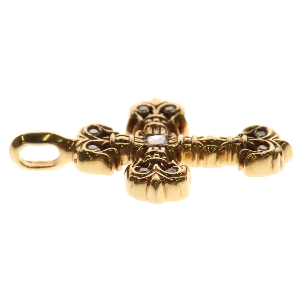 CHROME HEARTS(クロムハーツ) 22K FILIGREE TINY P/DIA タイニーフィリグリークロス PAVEダイヤ ペンダントトップ ゴールド BCA045