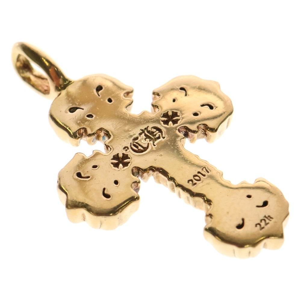 CHROME HEARTS(クロムハーツ) 22K FILIGREE TINY P/DIA タイニーフィリグリークロス PAVEダイヤ ペンダントトップ ゴールド BCA045