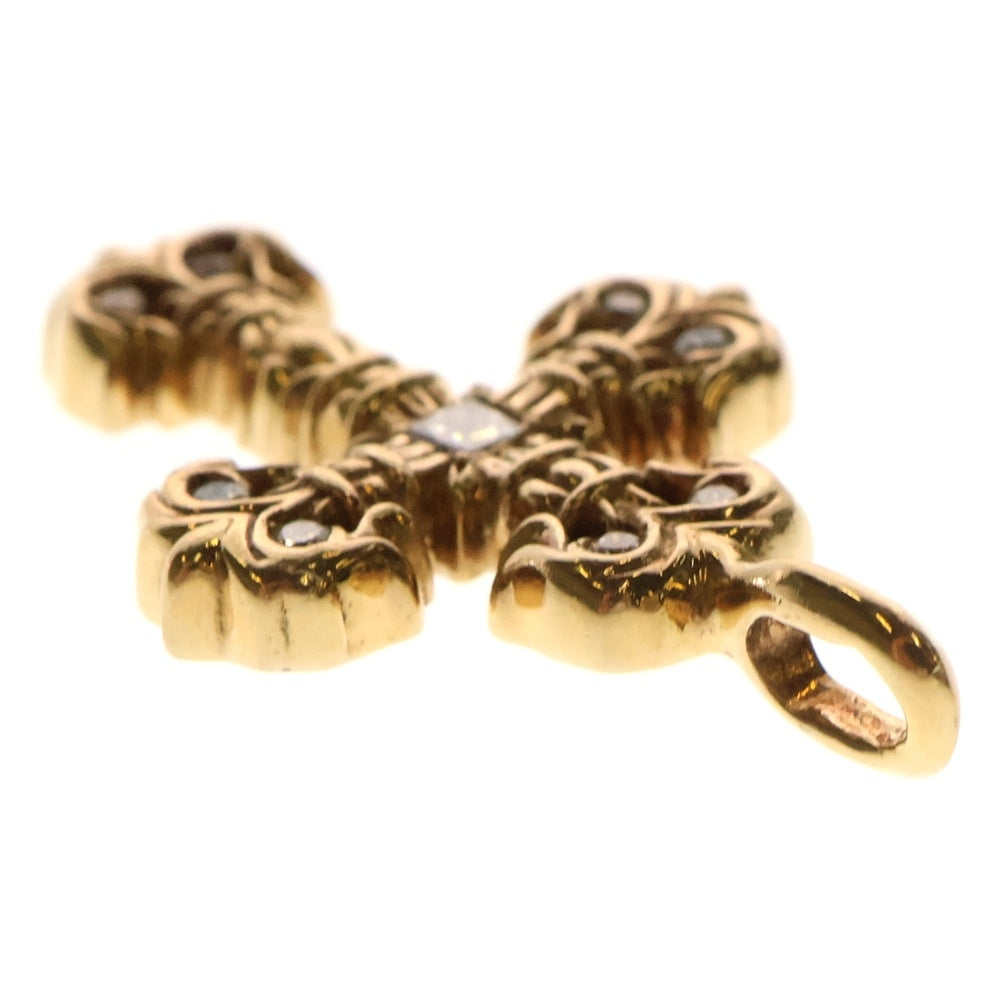 CHROME HEARTS(クロムハーツ) 22K FILIGREE TINY P/DIA タイニーフィリグリークロス PAVEダイヤ ペンダントトップ ゴールド BCA045