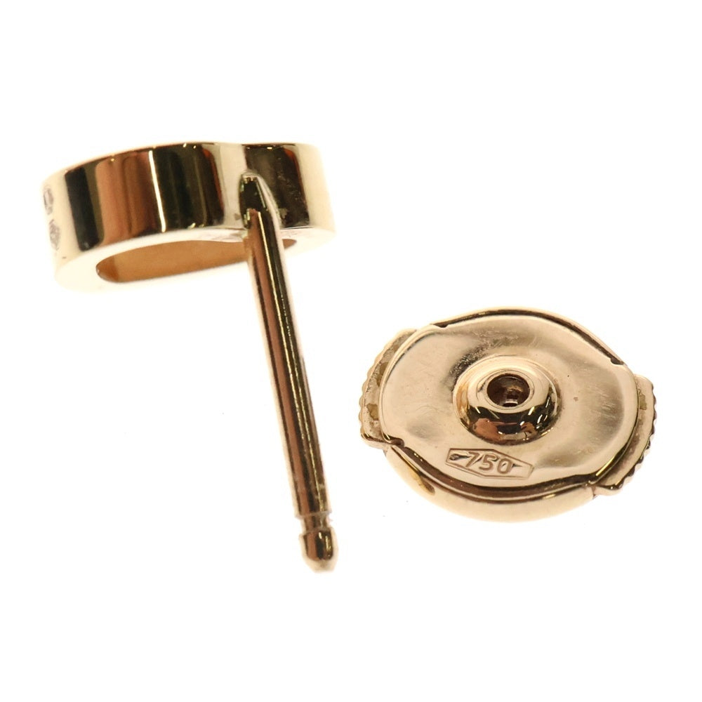 CHOPARD(ショパール) K18YG ハッピーハート ピアス ホワイト