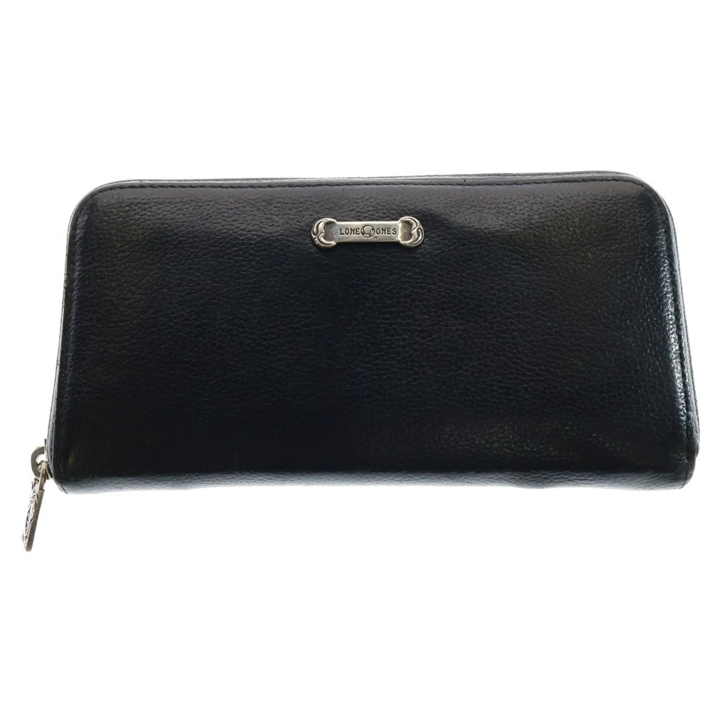 LONE ONES(ロンワンズ) ZIPPER LONG WALLET ラウンドジップ レザー ウォレット 財布 ブラック
