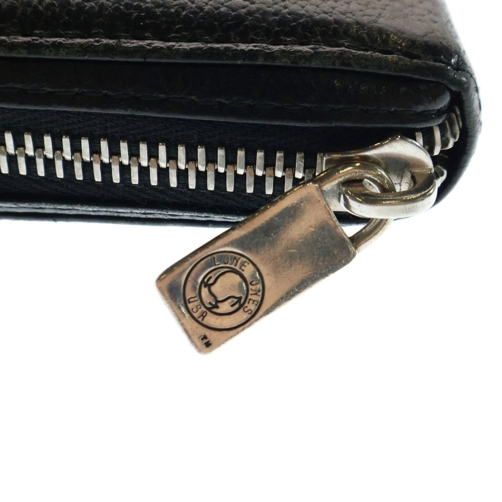LONE ONES(ロンワンズ) ZIPPER LONG WALLET ラウンドジップ レザー ウォレット 財布 ブラック