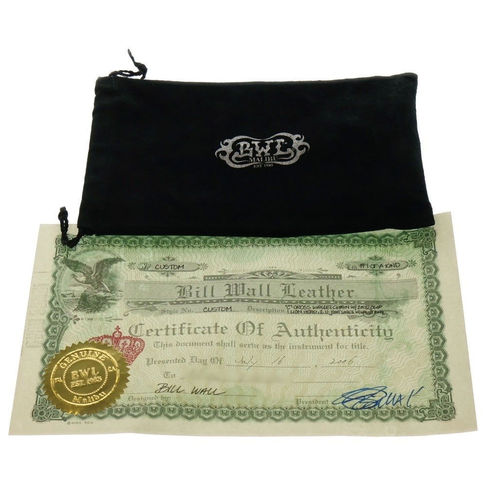 Bill Wall Leather/BWL(ビルウォールレザー) 2000 Clip Lion Wallet Chain 2000クリップ ライオン ウォレットチェーン シルバー