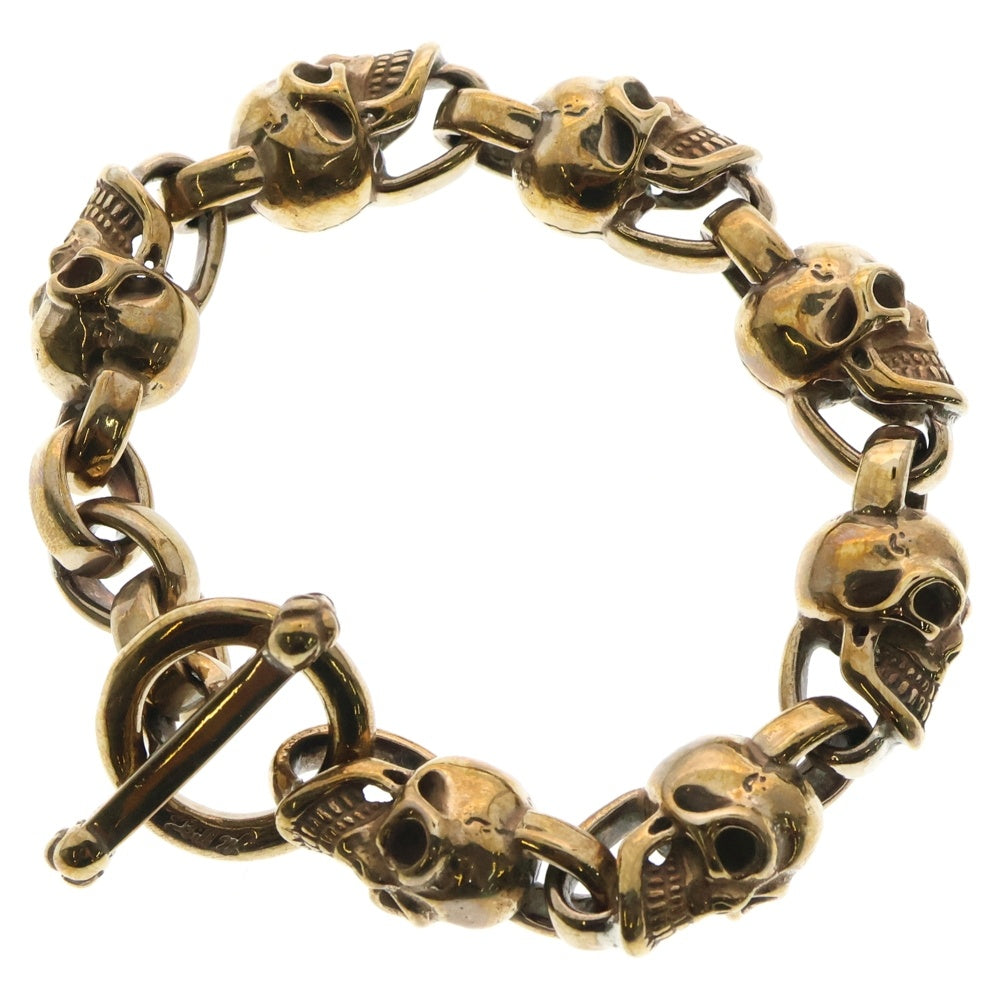 Bill Wall Leather/BWL(ビルウォールレザー) Good Luck Skull Bronze 7スカルブレスレット ブロンズ