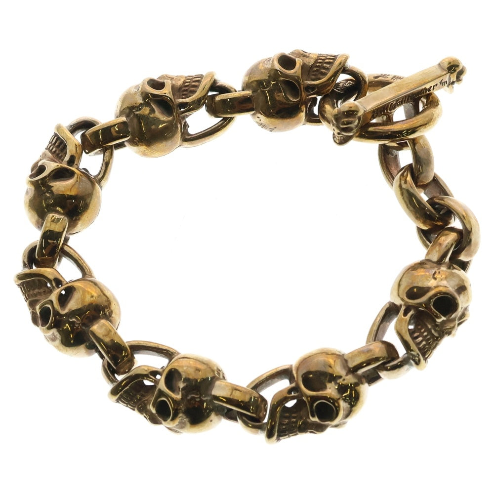 Bill Wall Leather/BWL(ビルウォールレザー) Good Luck Skull Bronze 7スカルブレスレット ブロンズ