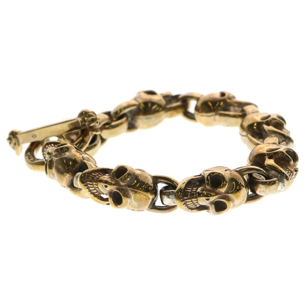 Bill Wall Leather/BWL(ビルウォールレザー) Good Luck Skull Bronze 7スカルブレスレット ブロンズ