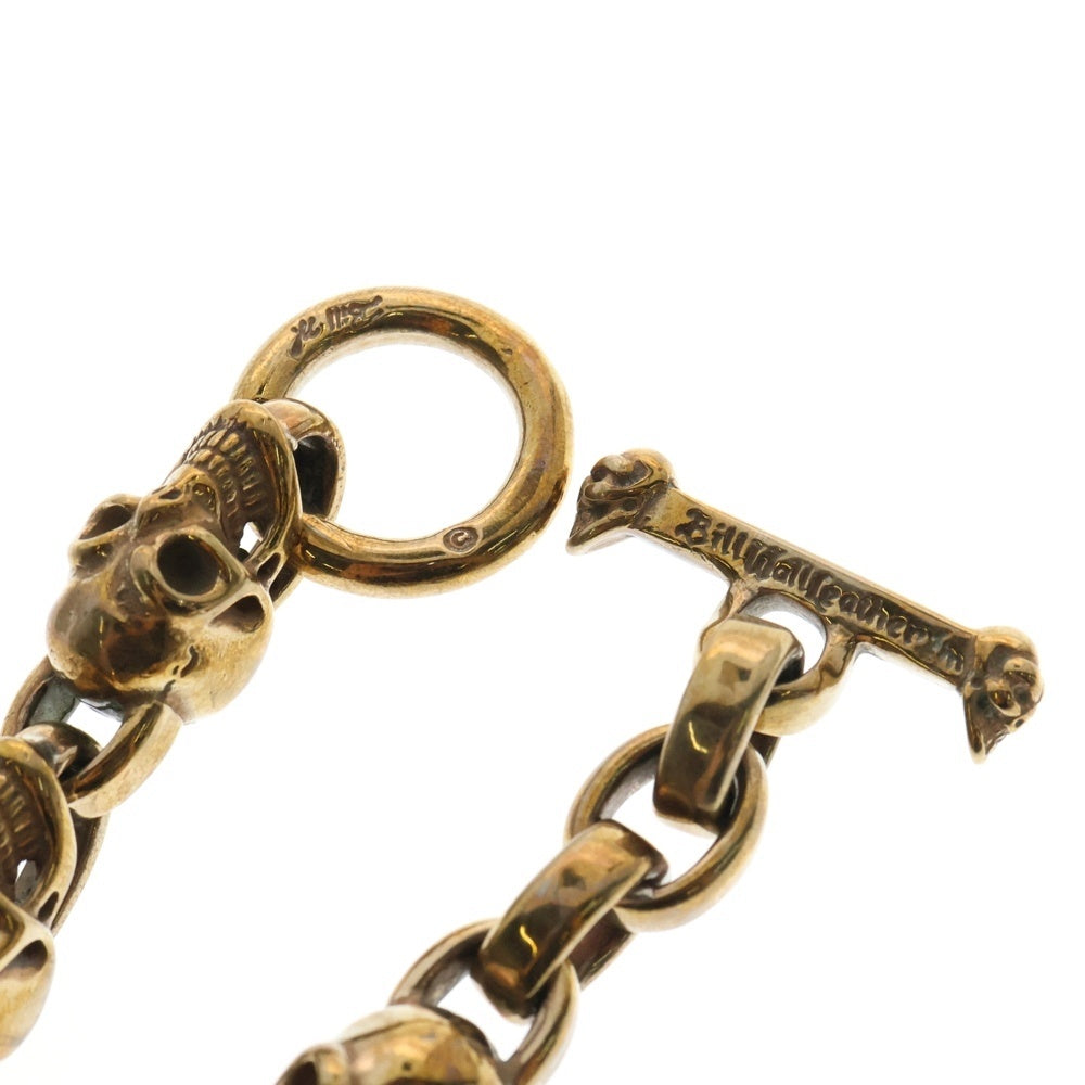 Bill Wall Leather/BWL(ビルウォールレザー) Good Luck Skull Bronze 7スカルブレスレット ブロンズ