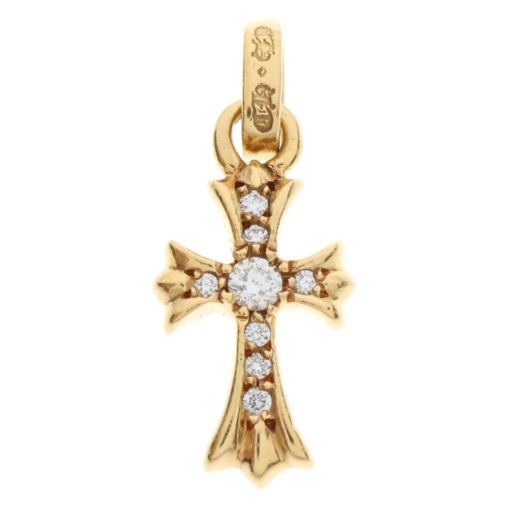 CHROME HEARTS(クロムハーツ) 22K CRS BBYFAT P/DIA ベイビーファットクロス PAVEダイヤ ペンダントトップ ゴールド BCA035
