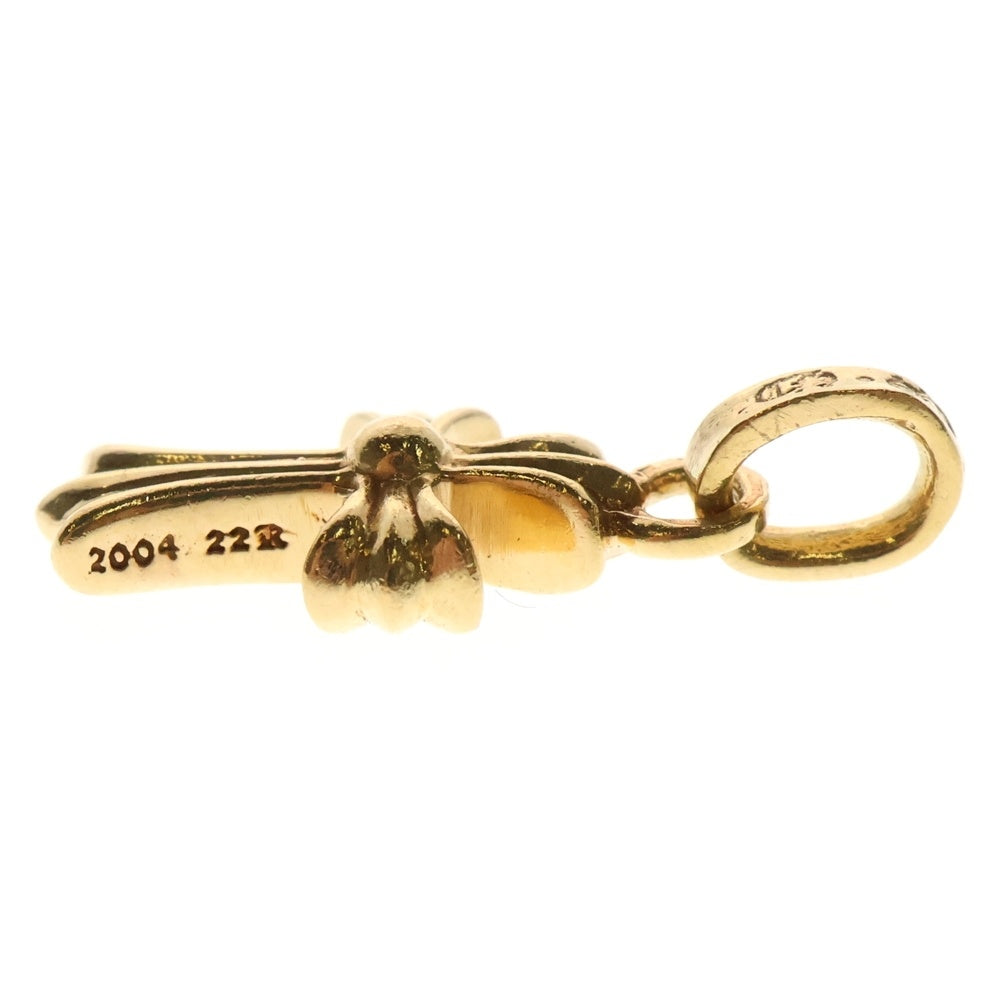 CHROME HEARTS(クロムハーツ) 22K CRS BBYFAT P/DIA ベイビーファットクロス PAVEダイヤ ペンダントトップ ゴールド BCA035