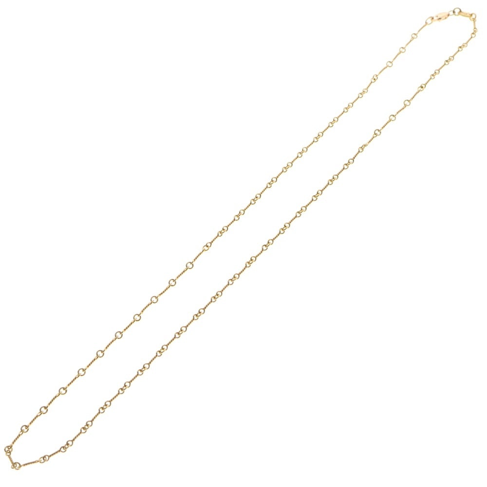 CHROME HEARTS(クロムハーツ) 22K NECKCHAIN T20 ツイストチェーンネックレス 20inch ゴールド BCA015