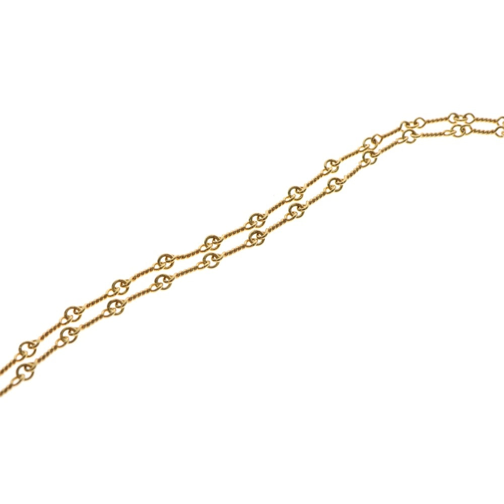 CHROME HEARTS(クロムハーツ) 22K NECKCHAIN T20 ツイストチェーンネックレス 20inch ゴールド BCA015