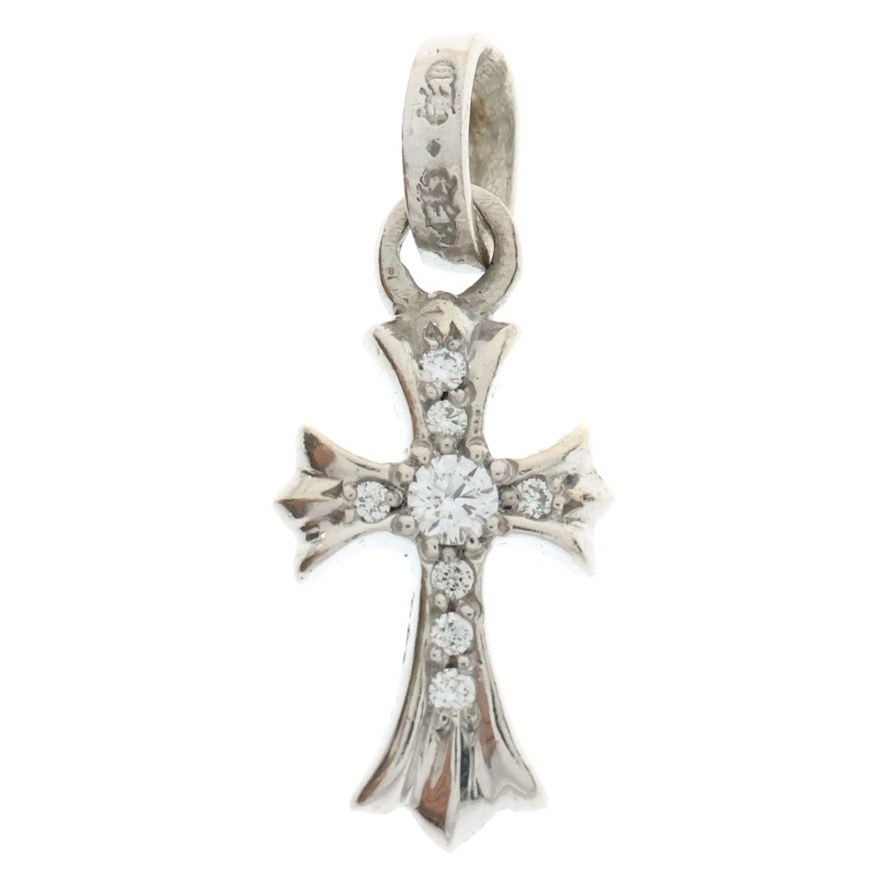 CHROME HEARTS(クロムハーツ) 18KWG CRS BBYFAT P/DIA ベイビーファットクロス PAVEダイヤ ペンダントトップ ホワイトゴールド BCA006