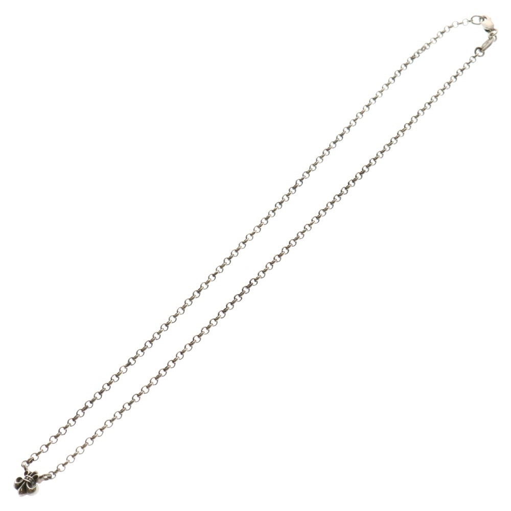 CHROME HEARTS(クロムハーツ) RL CHAIN BS FLR 18inch ロールチェーン チャーム BSフレア ネックレスシルバー