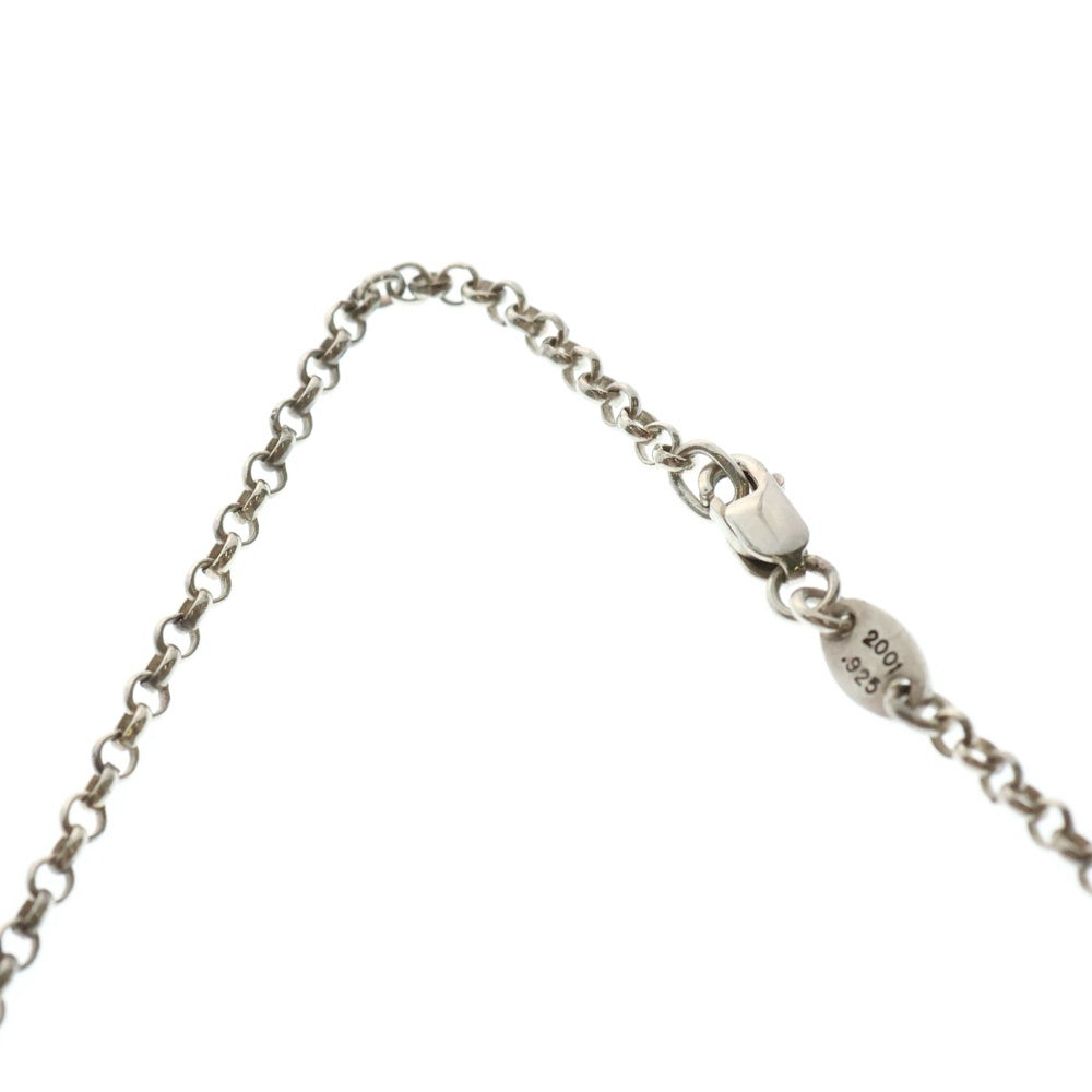 CHROME HEARTS(クロムハーツ) RL CHAIN BS FLR 18inch ロールチェーン チャーム BSフレア ネックレスシルバー