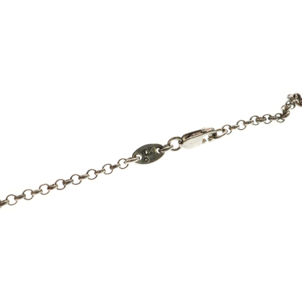 CHROME HEARTS(クロムハーツ) RL CHAIN BS FLR 18inch ロールチェーン チャーム BSフレア ネックレスシルバー