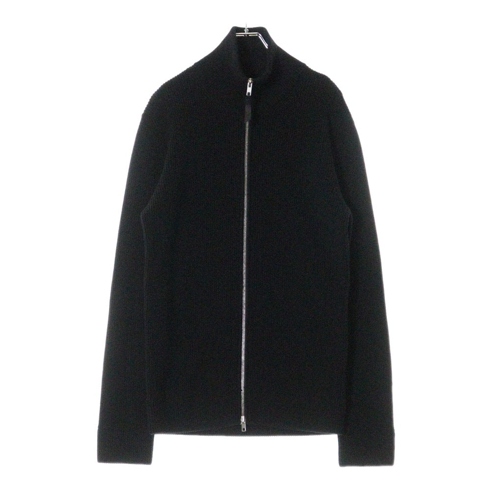 Maison Margiela(メゾンマルジェラ) 23AW COTTON WOOL DRIVERS KNIT コットンウール 7ゲージ ドライバーズニット ジップアップ ブラック SI1HA0013 S17781