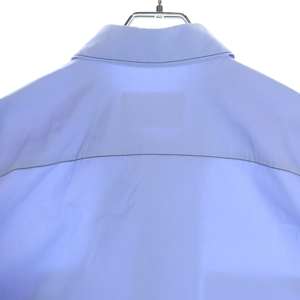 PRADA(プラダ) ストレッチコットン 半袖シャツ ブルー SC754_10HT_F0012_S_OOO