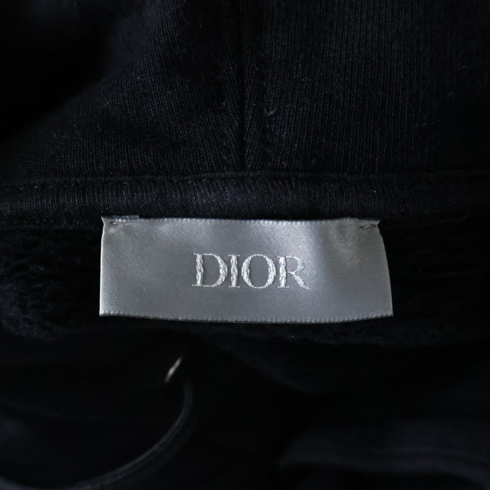 DIOR(ディオール) CDアイコンフーデッドプルオーバースウェットパーカー フーディー ブラック 113J698A0531