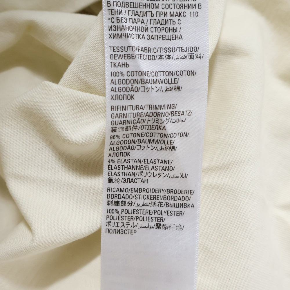 BALENCIAGA(バレンシアガ) 21SS BB Corp Medium Fit Tee BBコープ ミディアムフィット クルーネック 半袖 Tシャツ カットソー ベージュ 612966 TMVF4
