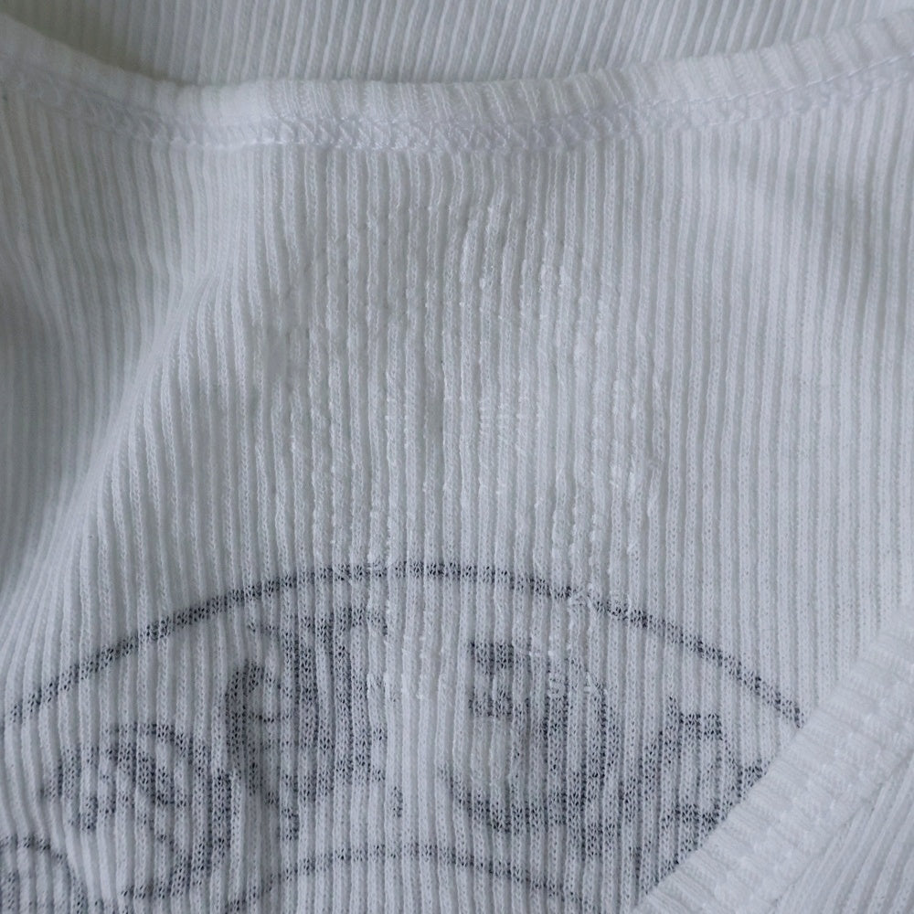 CHROME HEARTS(クロムハーツ) HORSESHOE RIB TANKTOP バックホースシュープリントタンクトップ ノースリーブ ホワイト