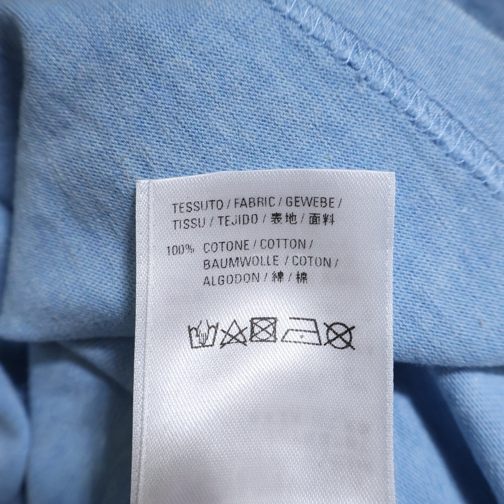 BALENCIAGA(バレンシアガ) 19SS フロントロゴ プリント 半袖 Tシャツ カットソー ブルー レディース 578133 TGV75