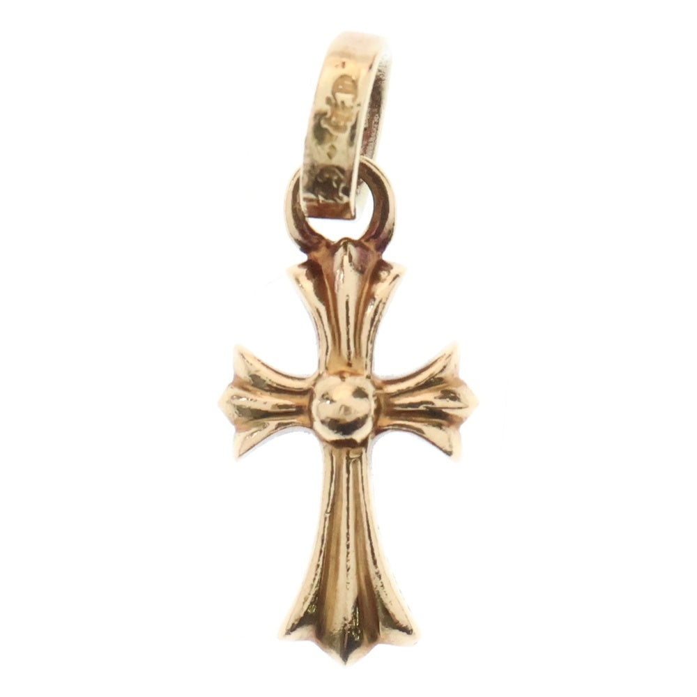 CHROME HEARTS(クロムハーツ) 22K CRS BBYFAT P SAP P ベイビーファット PAVEピンクサファイア チャーム ネックレストップ ゴールド