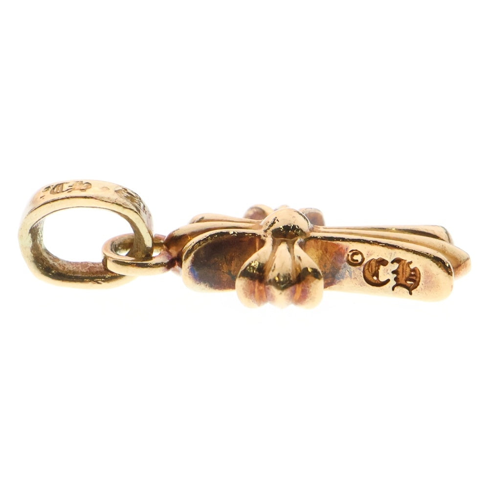 CHROME HEARTS(クロムハーツ) 22K CRS BBYFAT P SAP P ベイビーファット PAVEピンクサファイア チャーム ネックレストップ ゴールド