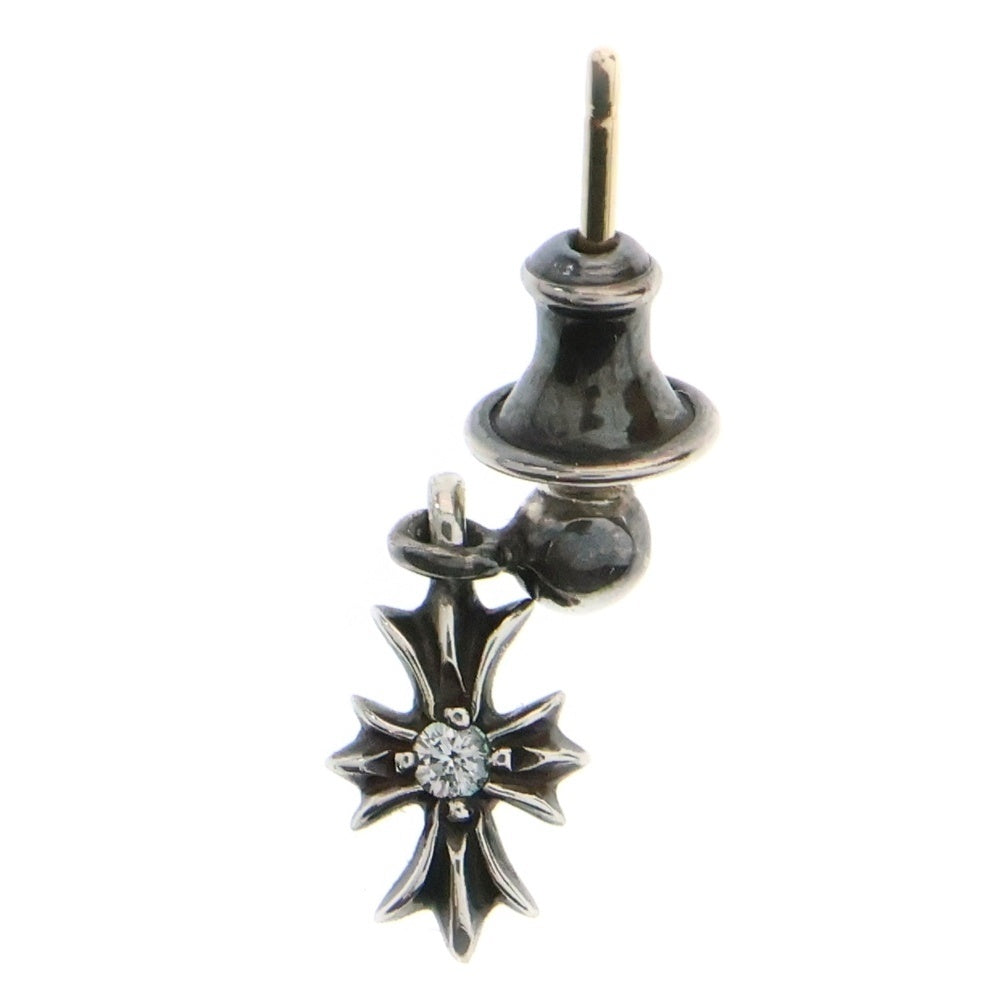 CHROME HEARTS(クロムハーツ) TNY E CH PLS DIA タイニーE CHプラス ドロップピアス 1ダイヤ シルバー BCA402
