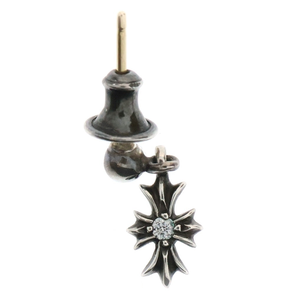 CHROME HEARTS(クロムハーツ) TNY E CH PLS DIA タイニーE CHプラス ドロップピアス 1ダイヤ シルバー BCA402