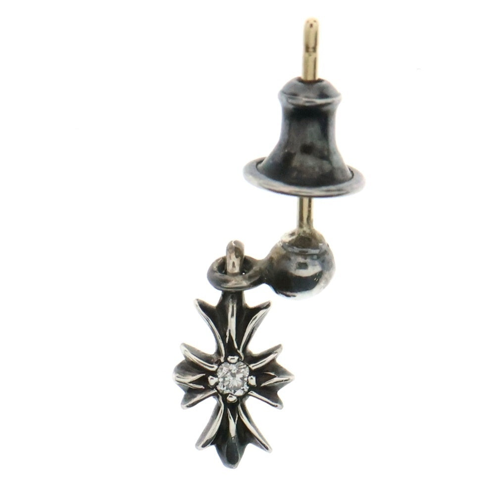 CHROME HEARTS(クロムハーツ) TNY E CH PLS DIA タイニーE CHプラス ドロップピアス 1ダイヤ シルバー BCA402