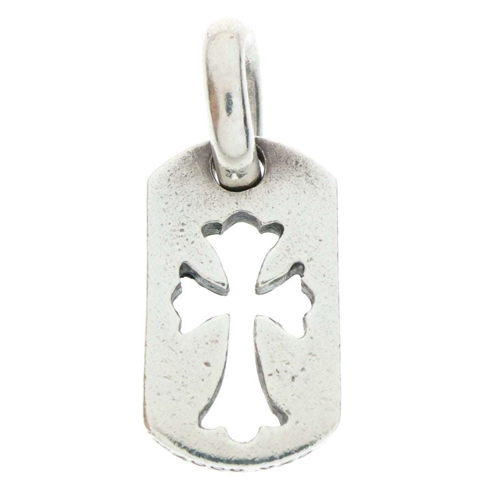 CHROME HEARTS(クロムハーツ) DT TNY CO CRS タイニーカットアウトクロスドッグタグ チャーム ペンダントトップ シルバー BCA252