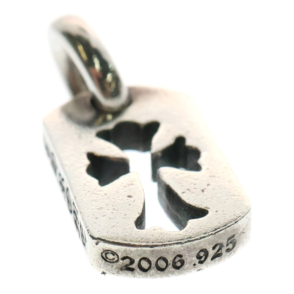 CHROME HEARTS(クロムハーツ) DT TNY CO CRS タイニーカットアウトクロスドッグタグ チャーム ペンダントトップ シルバー BCA252