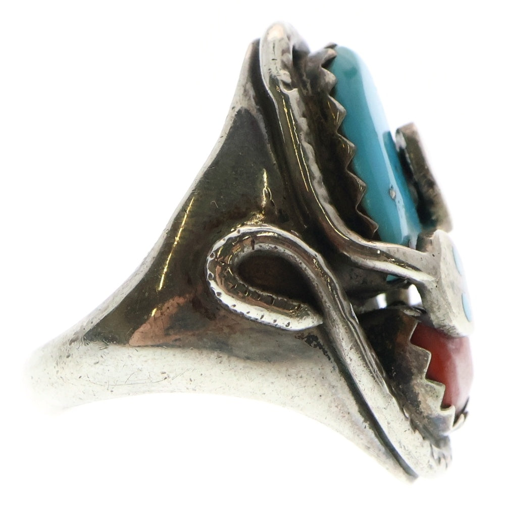 INDIAN JEWELRY(インディアンジュエリー) ズニ族Effie Calavaza作 ターコイズ スネーク リング