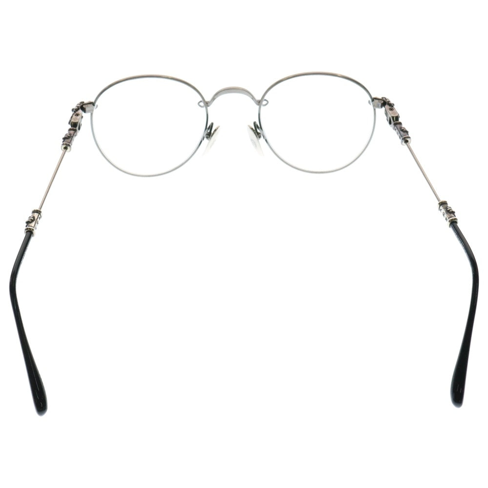 CHROME HEARTS(クロムハーツ) BUBBA-A クロステンプル メタルフレーム ラウンド眼鏡