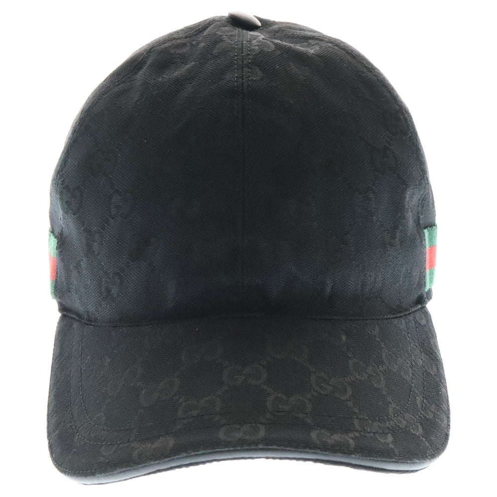GUCCI(グッチ) GGキャンバス ベースボールキャップ ブラック