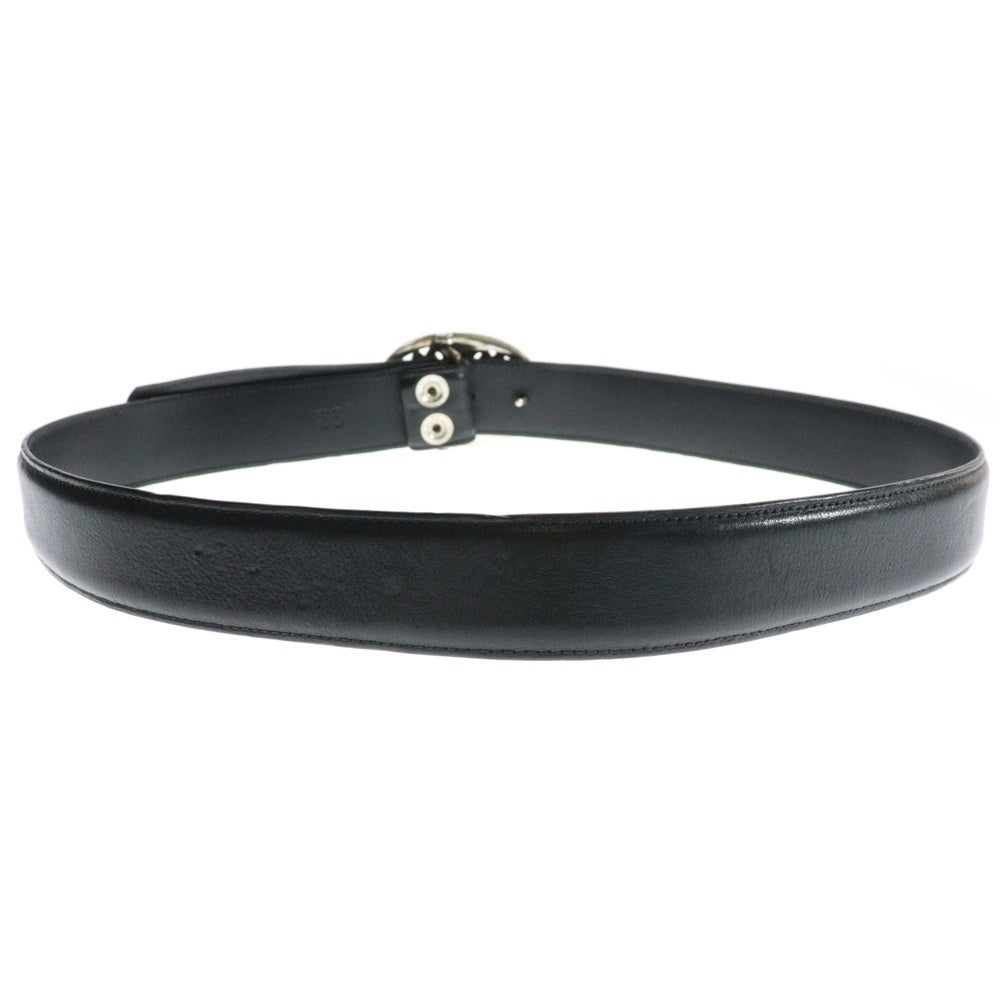 CHROME HEARTS(クロムハーツ) OVAL CROSS STRAP1.5クラシックオーバルクロスバックル レザーベルト シルバー