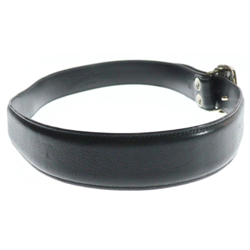 CHROME HEARTS(クロムハーツ) OVAL CROSS STRAP1.5クラシックオーバルクロスバックル レザーベルト シルバー