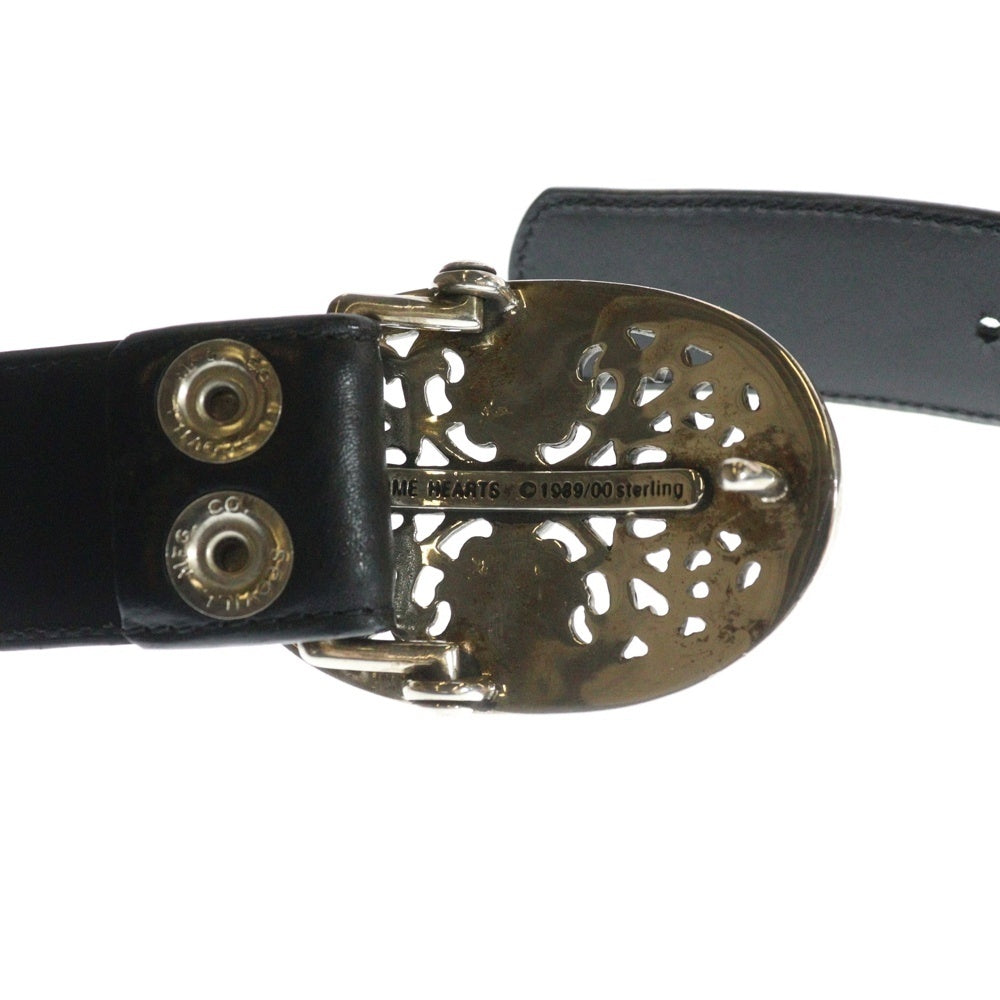 CHROME HEARTS(クロムハーツ) OVAL CROSS STRAP1.5クラシックオーバルクロスバックル レザーベルト シルバー