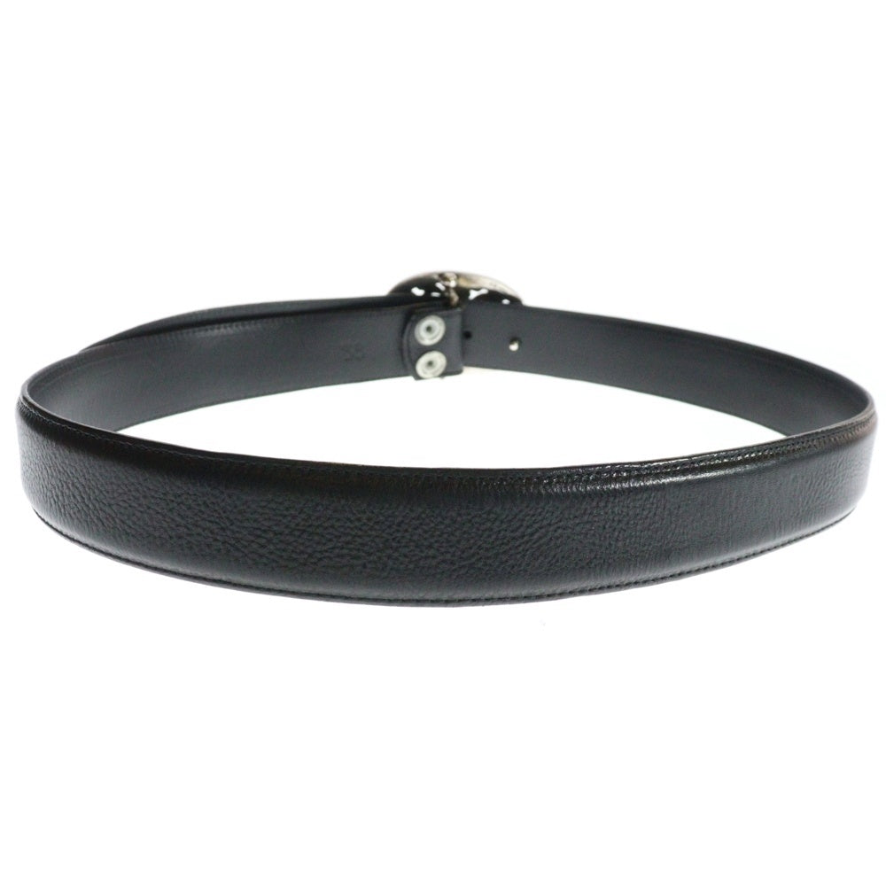 CHROME HEARTS(クロムハーツ) OVAL STAR STRAP1.5クラシックオーバルスターバックル レザーベルト シルバー