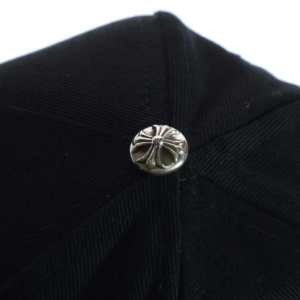 CHROME HEARTS(クロムハーツ) ヴァインダガー刺繍 クロスボールキャップ ブラック